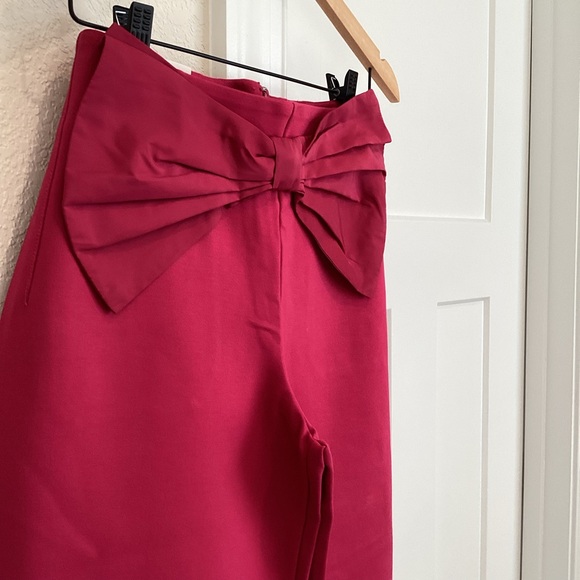 Anthropologie COLETTE Bow-Waist Cropped Wide-Leg Pants Maeve NEW Petite 26 - Picture 5 of 16